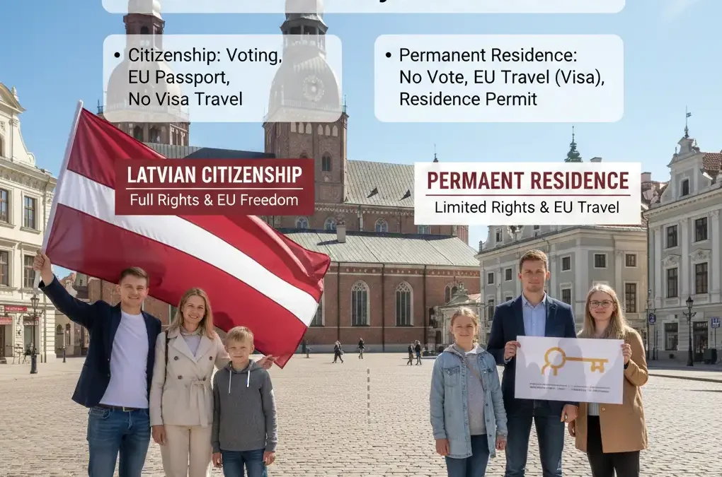 Latvian Citizenship vs Permanent Residence: Key Differences